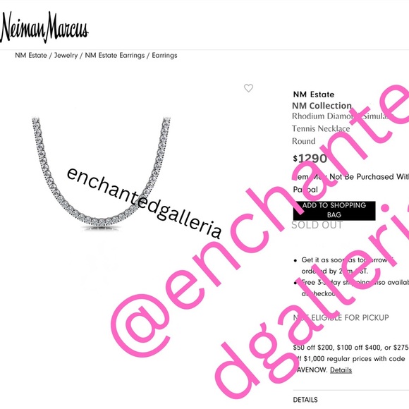 18k 75ct Tennis Necklace - Picture 14 of 15